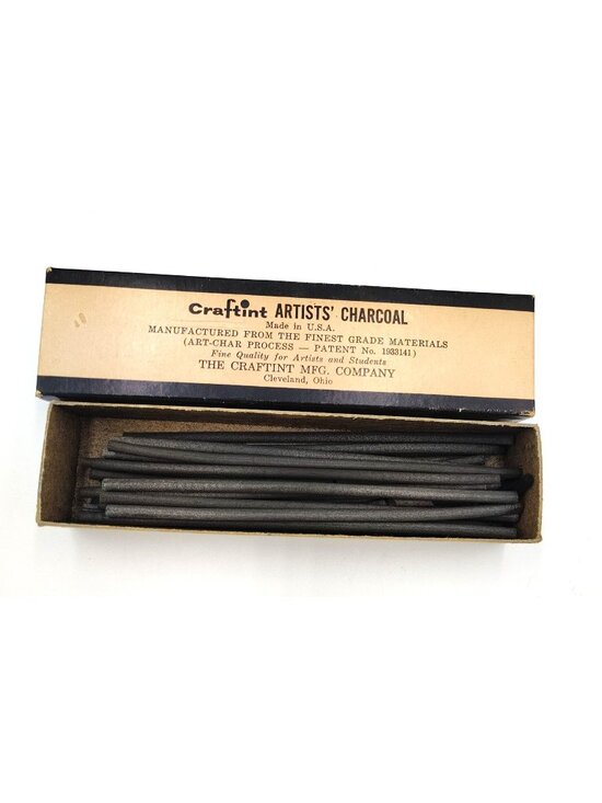 Crafting Mfg Company Other - Vintage Craftint Artists Charcoal Box Art-Char Process Cleveland OH Partial Set